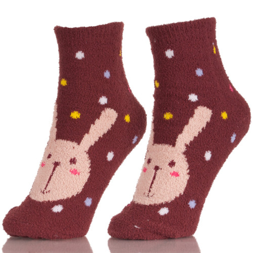 Cartoon Rde Tube Rabbit Wool Bunny Socks