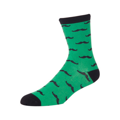 Green Workout Crazy Ankle  Socks For Men