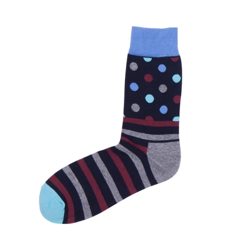 Wholesale Brown Crazy Jacquard Crew Socks Athletic Women