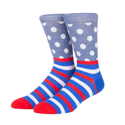 Wholesale Brown Crazy Jacquard Crew Socks Athletic Women