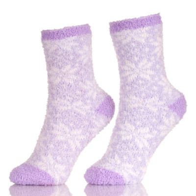 Soft Thick Warm Slipper Socks Winter Fleece Lined Fuzzy Non-Skid Children Home Socks