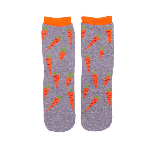 2019 Fashion Funky Crew Sweet Pattern Colorful Novelty Carrot Socks Women