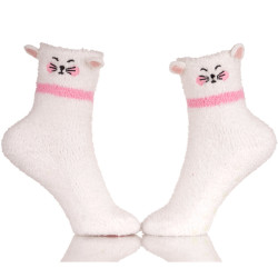 Women's Cozy Warm Animal Fuzzy Socks Anti-Skid Home 3D Slipper Socks