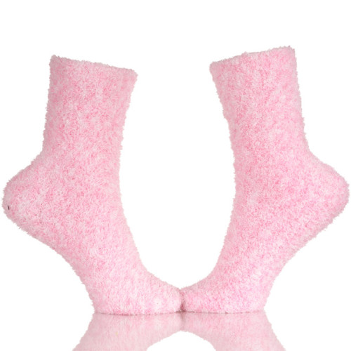 Crew Socks for Winter Low Cut Cozy Fuzzy Slipper Socks Women