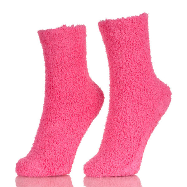 Hot Sales Women Girls Warm Winter Soft Bed Floor Socks Fluffy With Pure Color