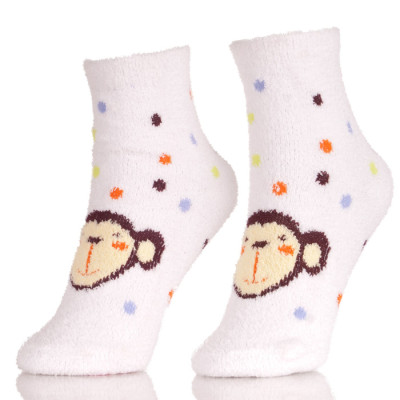 Girls Fuzzy Slipper Socks Soft Warm Stockings For Winter Home Socks