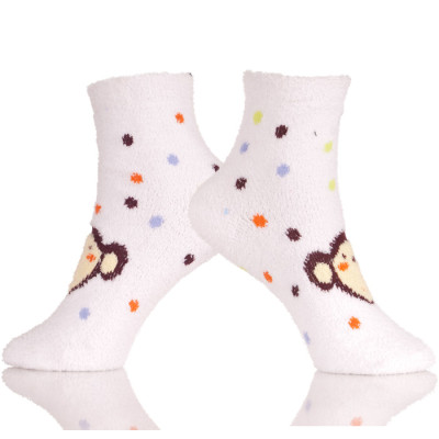 Girls Fuzzy Slipper Socks Soft Warm Stockings For Winter Home Socks