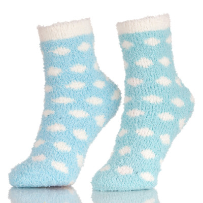 Colorful 6 Womens Cozy Slipper Fuzzy Ankle Floor Socks