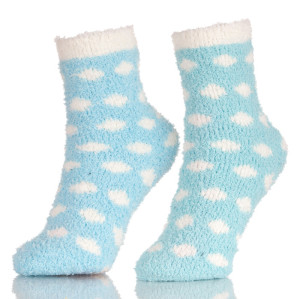 Colorful 6 Womens Cozy Slipper Fuzzy Ankle Floor Socks