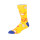 Blue Yellow Sunglasses Pattern Digital Print Socks Cotton Men Crew Socks