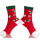 Soft Fuzzy Christmas Socks Warm Microfiber Slippers With Non Skid Sole