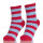 Women's Super Soft Warm Microfiber Blur Comfort Stripe Series Crew Socks