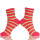 Women's Super Soft Warm Microfiber Blur Comfort Stripe Series Crew Socks