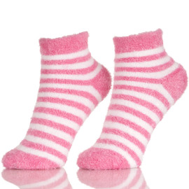 Women's Winter Socks Knitted Slip Sweat Warm Cute Cartoon Stripes Home Slippers Socks