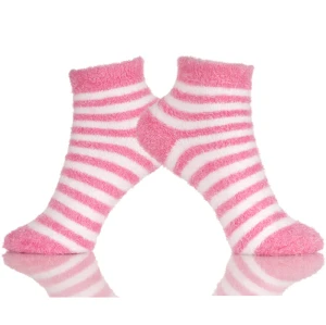 Women's Winter Socks Knitted Slip Sweat Warm Cute Cartoon Stripes Home Slippers Socks