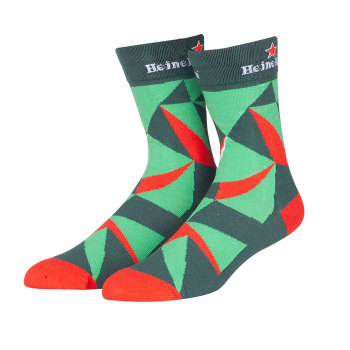 Knitted Mens Sheer Crew Socks  Cotton 100% Colorful With Box