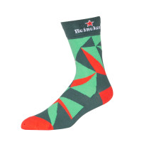 Knitted Mens Sheer Crew Socks  Cotton 100% Colorful With Box