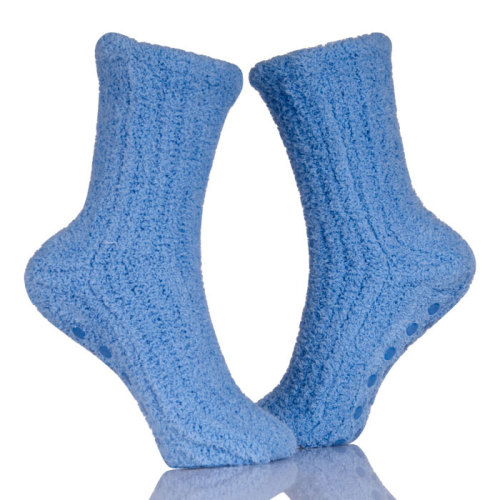 Women Girls Anti-Slip Fluffy Fuzzy Slipper Socks Cute Warm Winter Crew Socks