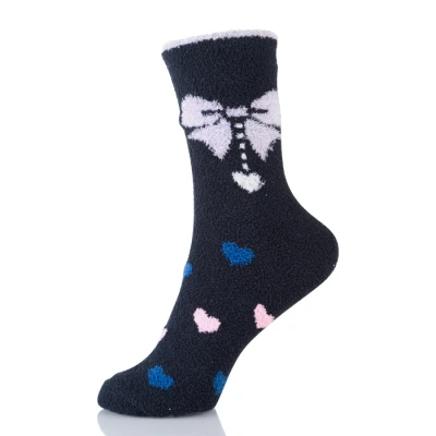 Plush Slipper Socks Women - Colorful Warm Crew Socks Cozy Soft For Winter Indoor
