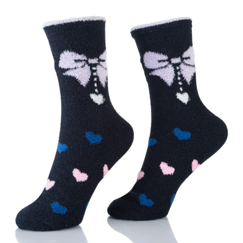 Plush Slipper Socks Women - Colorful Warm Crew Socks Cozy Soft For Winter Indoor