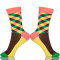 Korean School Colorful Stripes Socks