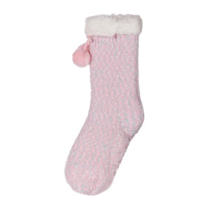 Pink Bow Kids Soft Indoor Floor Cozy Warm Slipper Socks