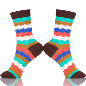 Cotton Colorful Stripes Socks Women Dresses