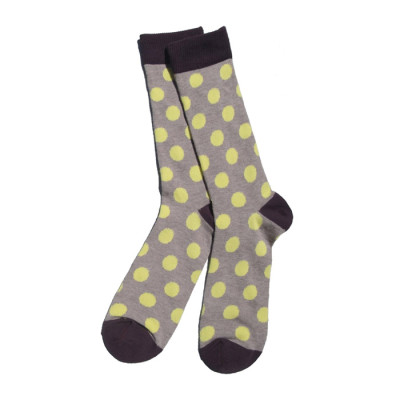 Knee High Polka Dot Men Happy Custom Socks