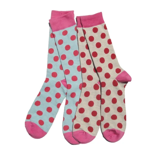 Knee High Polka Dot Men Happy Custom Socks