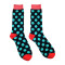 Knee High Polka Dot Men Happy Custom Socks