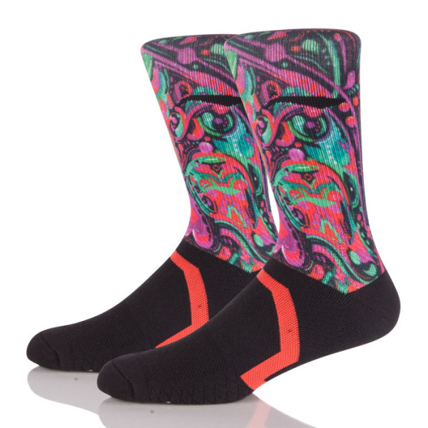 Customized Logo Manufacturer OEM Wholesale Sublimated Basketball Sport Socks