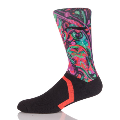 Customized Logo Manufacturer OEM Wholesale Sublimated Basketball Sport Socks