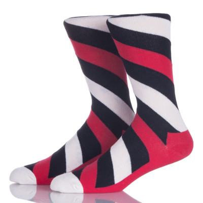 Ladies Customized Colorful Stripes Long Socks For Boots