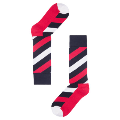 Ladies Customized Colorful Stripes Long Socks For Boots