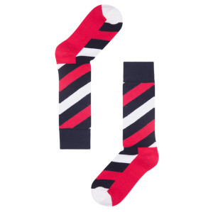 Ladies Customized Colorful Stripes Long Socks For Boots