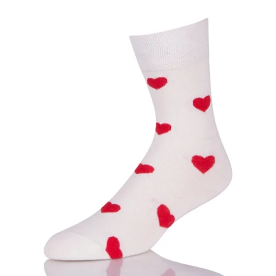 Wholesale Girl Heart Funky Crew Socks Crew Cut For Sale