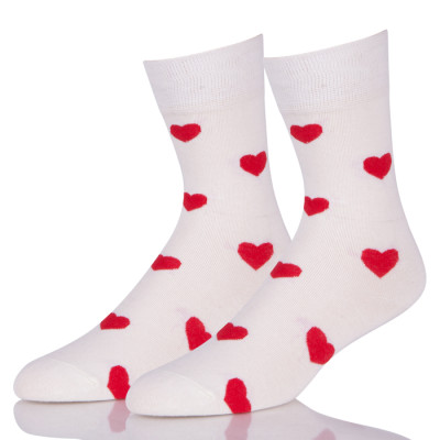 Wholesale Girl Heart Funky Crew Socks Crew Cut For Sale