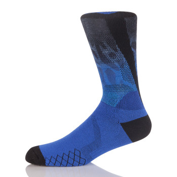 360 Degree Digital Print Socks ,Cotton 3D Printed Crew Badminton Socks