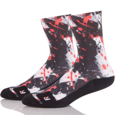 Custom Fashion Design 3D Printed Technology Cotton Sublimation Socks