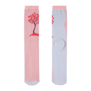 Unisex Knee High Trees Pattern Sports Tube Cotton Sublimation Socks