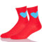 Wholesale Custom Ladies Colored Crew Socks Womens Red Athletic Socks