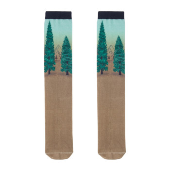 Digital Print Skin Brown Men's Crew Socks Sublimation Custom