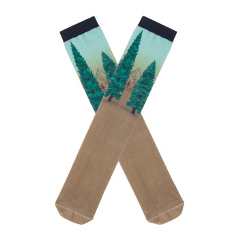 Digital Print Skin Brown Men's Crew Socks Sublimation Custom