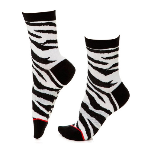 Hot Sale Cotton Crew Socks Cartoon Animal Zebra Women Socks For Spring Autumn Winter