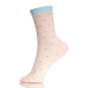 Socks Colorful Combed Cotton Crew Socks Jacquard Dress Socks For Woman Causal