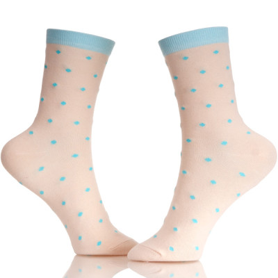Socks Colorful Combed Cotton Crew Socks Jacquard Dress Socks For Woman Causal