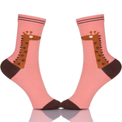 Colorful Cartoon Fashion Cute Soft Thin Novelty Cotton Women Socks