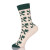 Fashion Women Retro High Street Socks Casual Mid houndstooth Pattern Cotton Socks