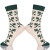 Fashion Women Retro High Street Socks Casual Mid houndstooth Pattern Cotton Socks