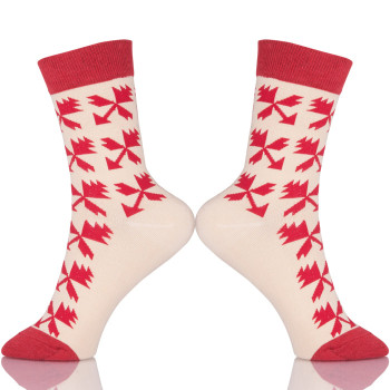Fashion Women Retro High Street Socks Casual Mid houndstooth Pattern Cotton Socks